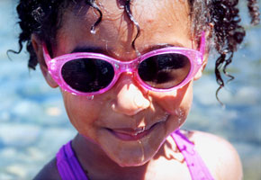 Kaya in Sun Glasses on the Beach