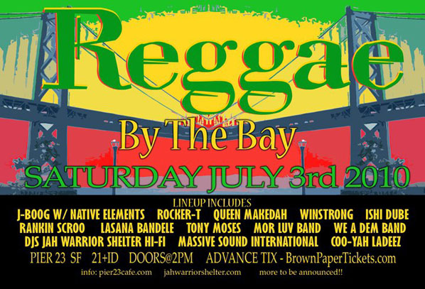 Lasana Bandele performs at Reggae By The Bay Festival, July 3rd, 2010, 4pm
